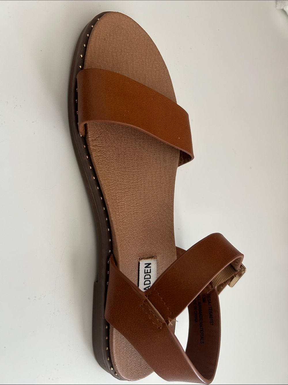 Steve Madden Donddi Sandal - Tan Leather - Picture 5 of 11